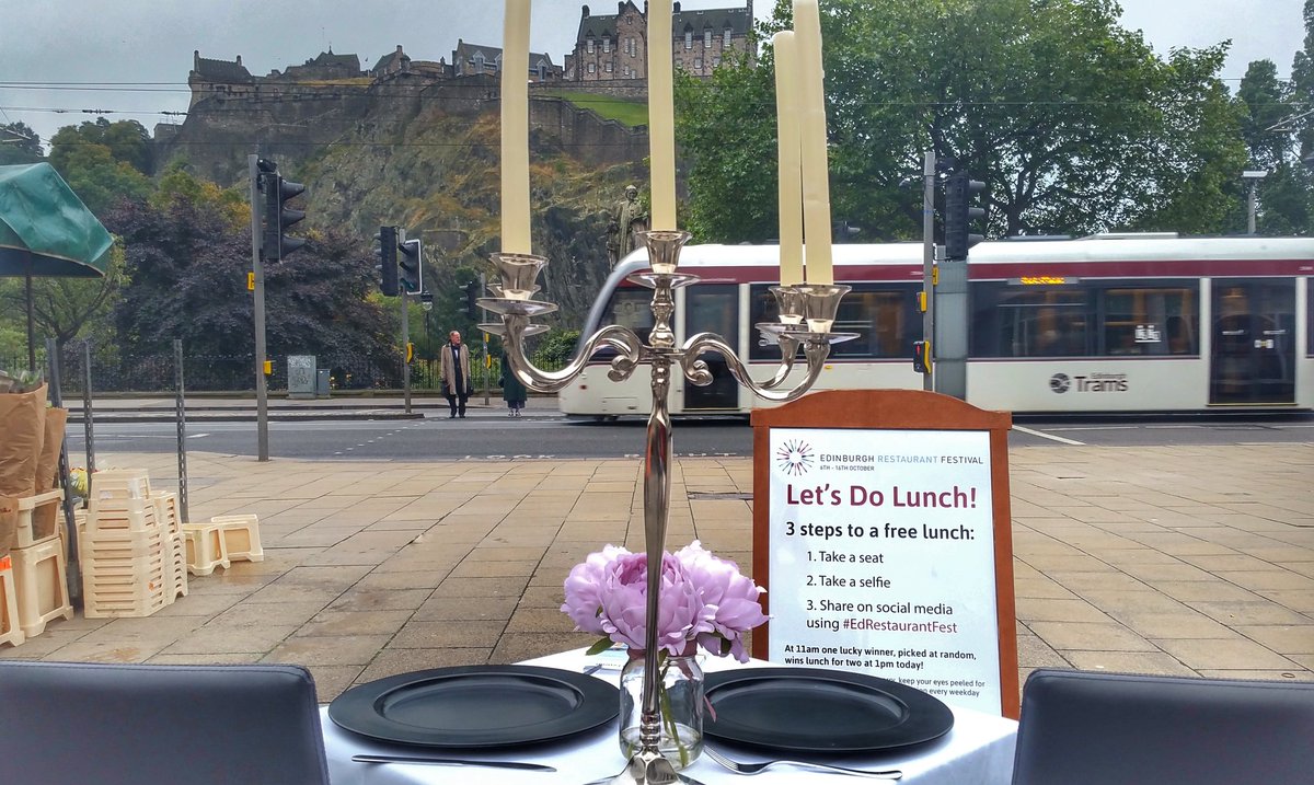 EdinCityCentre's tweet photo. Last chance to grab a free lunch with our Let's Do Lunch competition for #EdRestaurantFest - Castle St this morning until 11am. https://t.co/YcZddykHyd