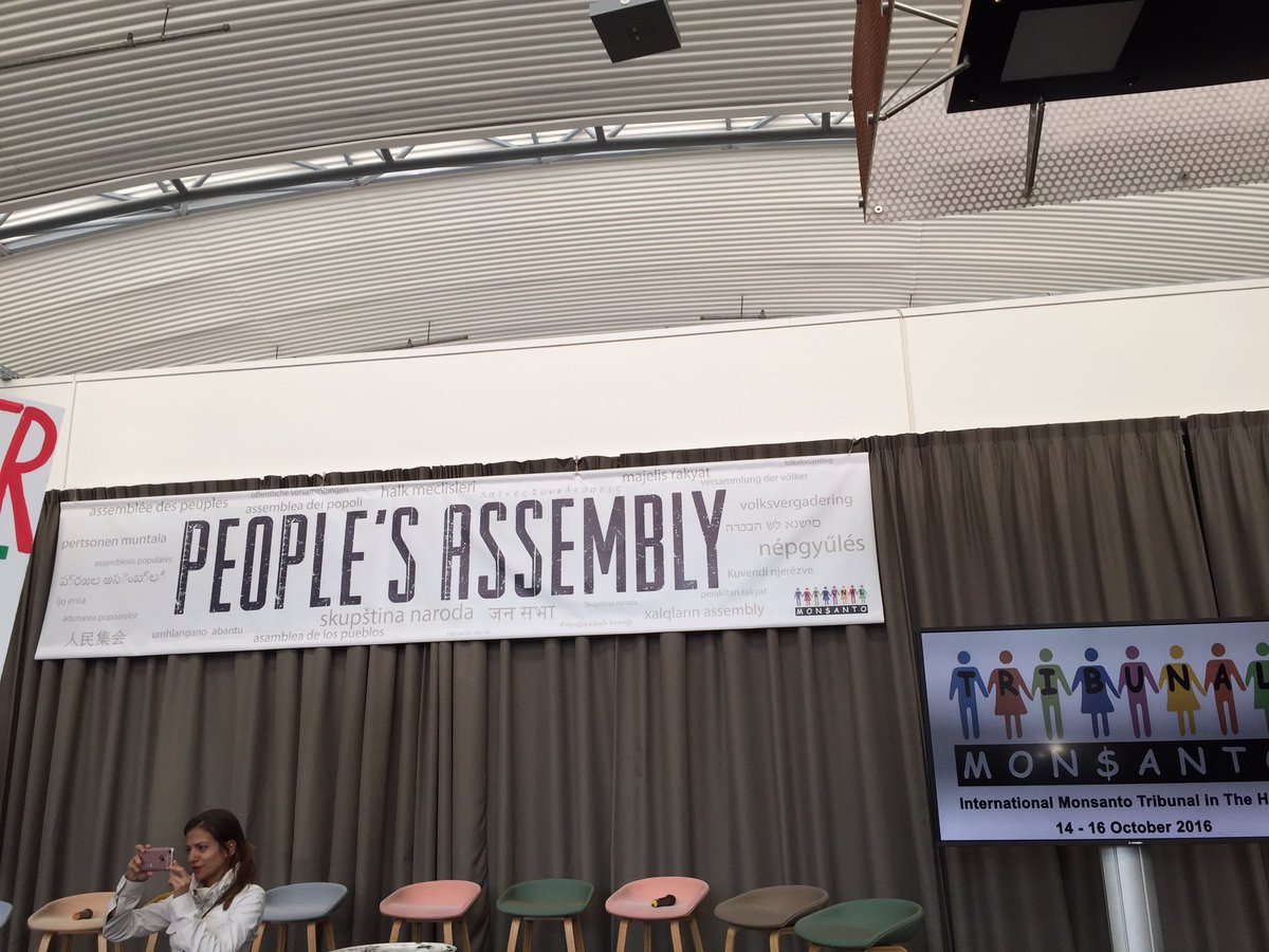 katherine_OCA's tweet photo. Today in The Hague! #MonsantoTribunal and People's Assembly https://t.co/i1Tefd0zdB