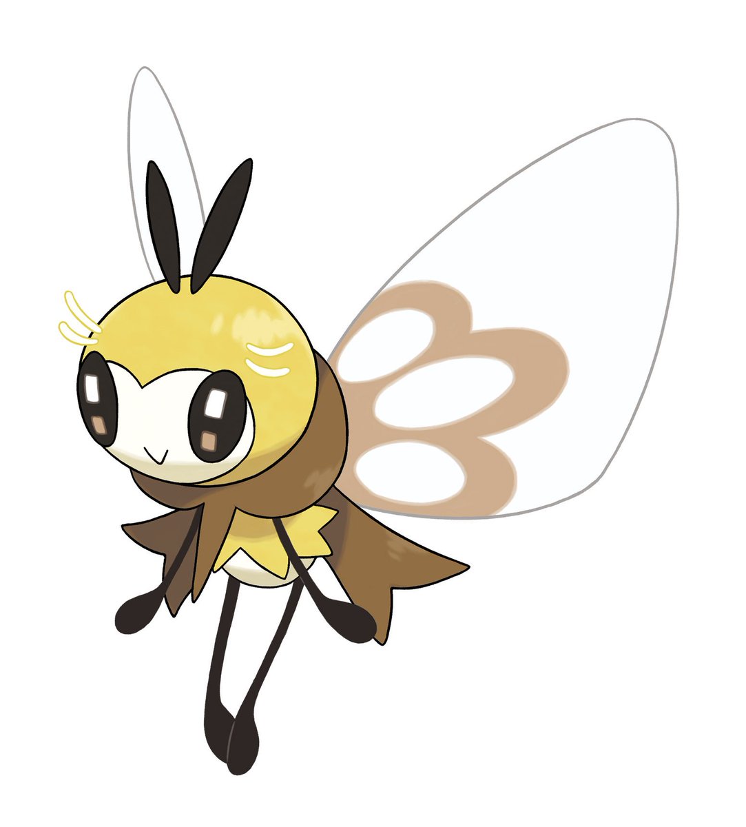7thGenPokemon's tweet photo. HQ Art of Cutiefly and it's evolution; Ribombee! https://t.co/Vo8difbUP5