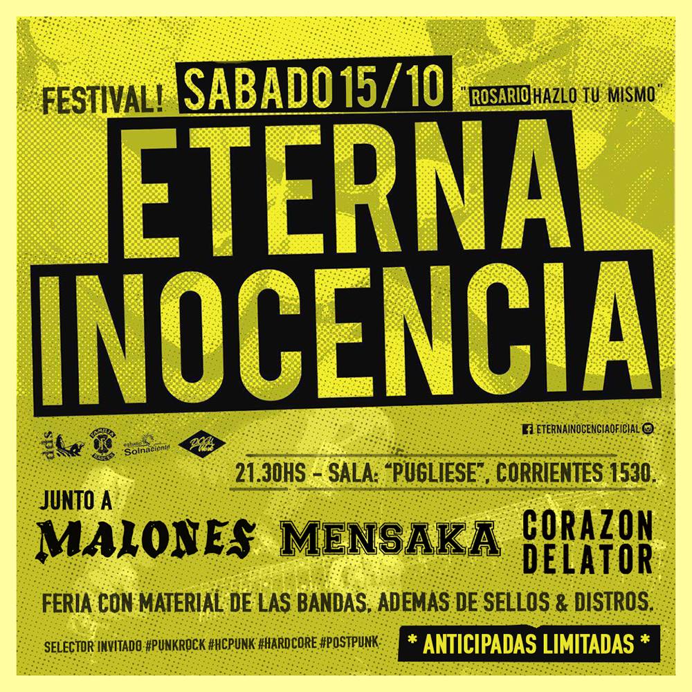 MensakaOK's tweet photo. Este sábado en @PuglieseOficial junto a @ei_oficial , @MALONESoficial &amp; #CorazonDelator #Punk #Rosario 🍺🎸🎵 https://t.co/k5QYOpdV7J
