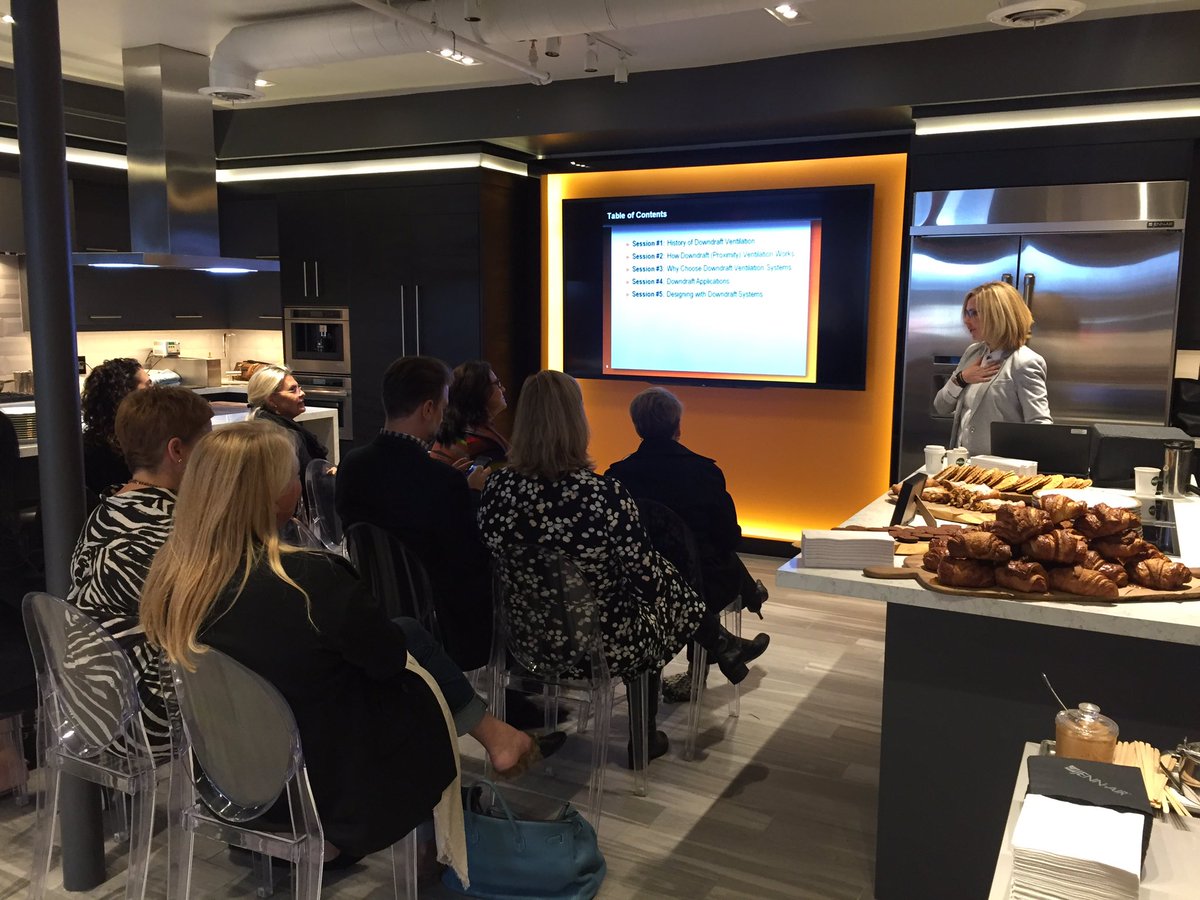 We're kicking off another kitchen designer course at the Jenn-Air Experience Centre with the talented <a href="/Jane_Lockhart/">Jane Lockhart</a> #ExperienceJennAir