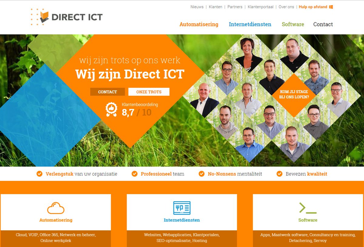 directict's tweet image. Nieuwe website! Zie wat we kunnen, wie wij zijn en hoe wij onze klanten bedienen. directict.nl