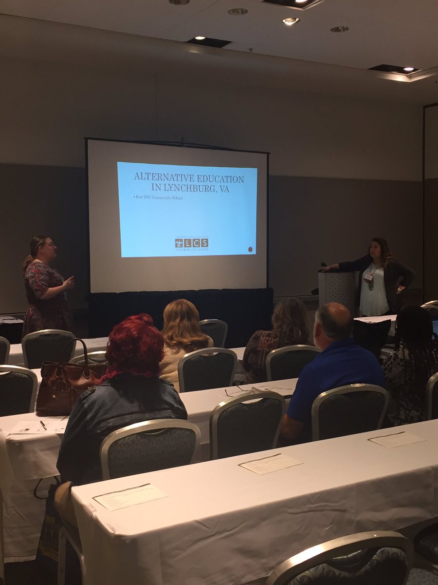 vscaregion5's tweet photo. Lynchburg City Schools presenting "Every Child By Name and By Need." #vsca16 SC: Katie Baker &amp; Victoria Bice https://t.co/TNQMQzIaQz