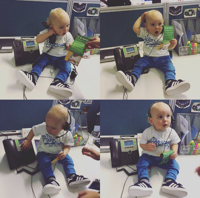 saraJaneChurch's tweet image. Popped into @tdll_telesales Horatio made some calls to his friends about NSPCC #O2SmallTalks @lindasfjones