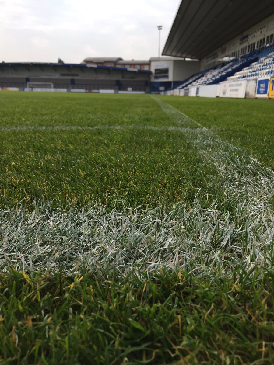 telfordutd's tweet photo. 📷Final preparations for tomorrow's game are going into place @FCUnitedMcr #BacktheBucks https://t.co/yWjEXTrG4U