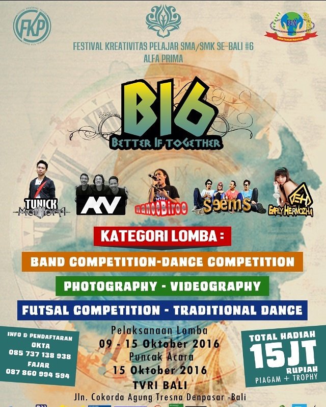 Mari bersenang senang besok bersama kawan kawan Alfa Prima. SEEMS onstage jam 7 malam. Seeyou!  #nextgigs #SEEMSgigs