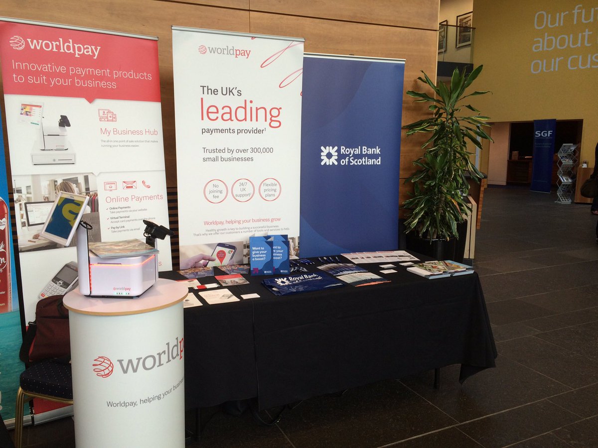 Our RBS stand at the Scottish Grocers Federation conference today. #RBS #Worldpay #Boostingbusiness @RBSBusiness