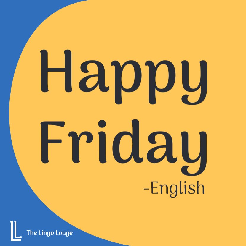 TheLingoLounge's tweet photo. #Friday #Fridayfeeling https://t.co/7KuAqZ8pHO