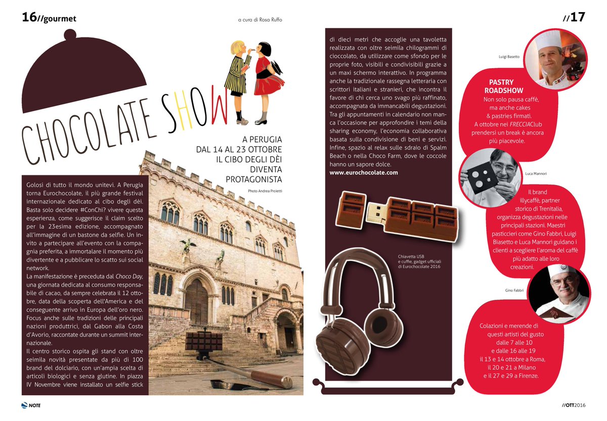 #Eurochocolate presentazione sul settimanale NOTE <a href="/fsnews_it/">FS News</a> 
<a href="/faceciok/">Eurochocolate</a> <a href="/Vadodifritto/">Eugenio Guarducci</a>