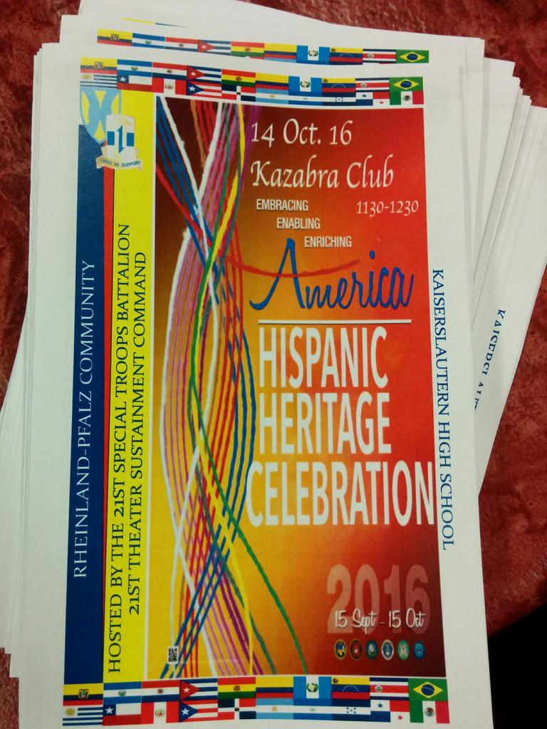 afneurope's tweet photo. #HappeningNow  #HispanicHeritageMonth https://t.co/MdUVVqirTr