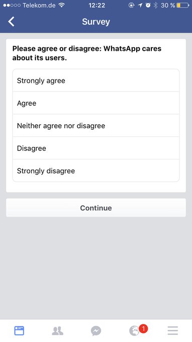 .@facebook just gave me this survey about @WhatsApp. Anyone else got this? https://t.co/TqUxqZFK0E<a class="tags" href="/tag/facebook">@facebook</a><a class="tags" target="_blank" title="On Twitter" href="/?out=eyJ0eXAiOiJKV1QiLCJhbGciOiJIUzUxMiJ9.eyJpYXQiOjE3MjYxMzA3NzIsImlzcyI6InR3cG9ybnN0YXJzLmNvbSIsIm5iZiI6MTcyNjEzMDc3MiwiZXhwIjoxNzU3NjY2NzcyLCJyZWRpcmVjdF91cmwiOiJodHRwczovL3R3aXR0ZXIuY29tL1doYXRzQXBwIn0.kOr3mkkzG2kIqXcLrCgbgAHr3wtGGhwhlPH27GchVQYKWHGDZUXtCY40ZcFuUNoLVt9a5w3P16ZoZiDSSak34g">@WhatsApp</a><a href="/tag/professionalism"class="tags"><span>#professionalism</span></a><a href="/tag/streamon"class="tags"><span>#streamon</span></a><a href="/tag/telekom"class="tags"><span>#telekom</span></a>