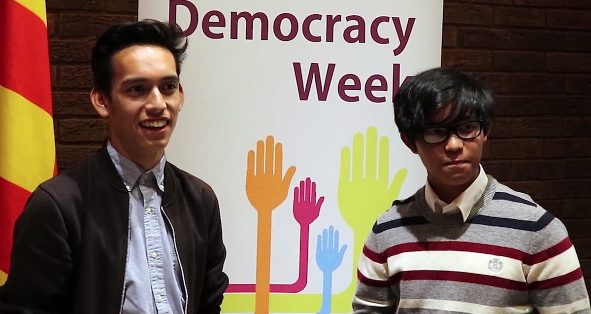 N_landCouncil's tweet photo. John & Kent from @stbenetbiscop tell @ScottDickinson0 what they have learnt from #LocalDemocracyWeek > https://t.co/9NrAEjdVqE #ELDW2016 https://t.co/59LyWqe1mg