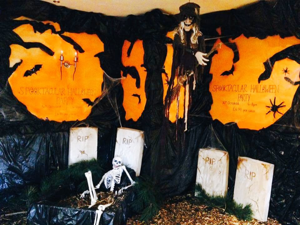 Halloween Display ready to get  guests talking about our Halloween Disco #Halloween2016 <a href="/MarkCash15/">Mark Cash</a> <a href="/SpencerGraydon/">Spencer Graydon</a>
