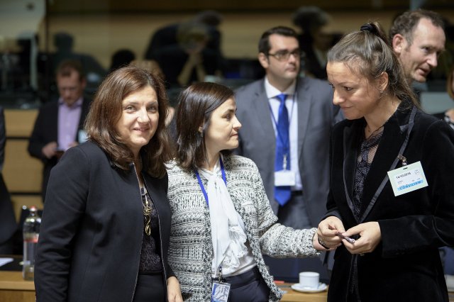 romaniaineu's tweet image. RO minister @RalucaPruna at #JHA: discussions on PIF directive and EPPO regulation #VATFraud #EUprosecutor