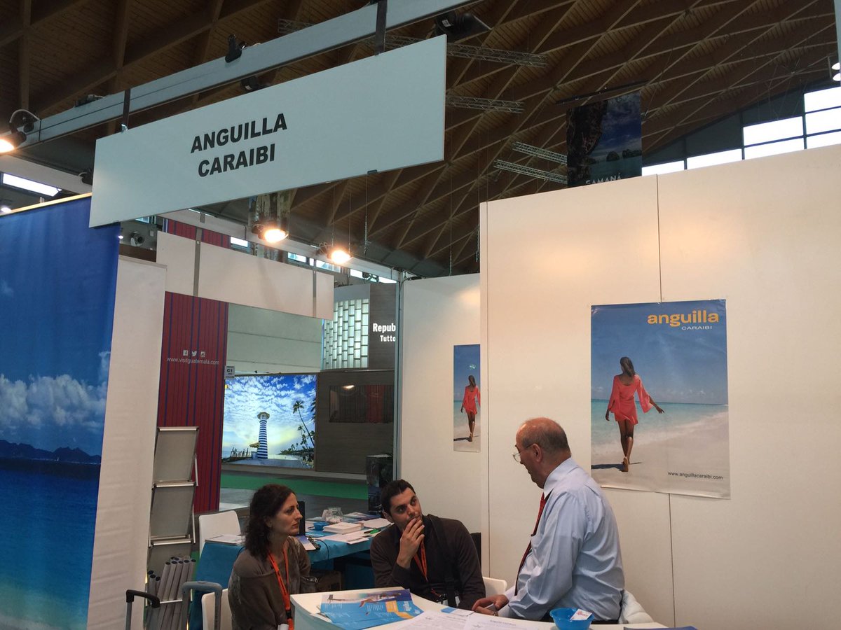 AnguillaCaraibi's tweet photo. Siamo al @TTGIncontri di Rimini e vi aspettiamo per farvi conoscere meglio l'isola di #Anguilla! ;) Ci trovate al pad C1 stand 032. #TTG2016 https://t.co/94lXc2wOP9