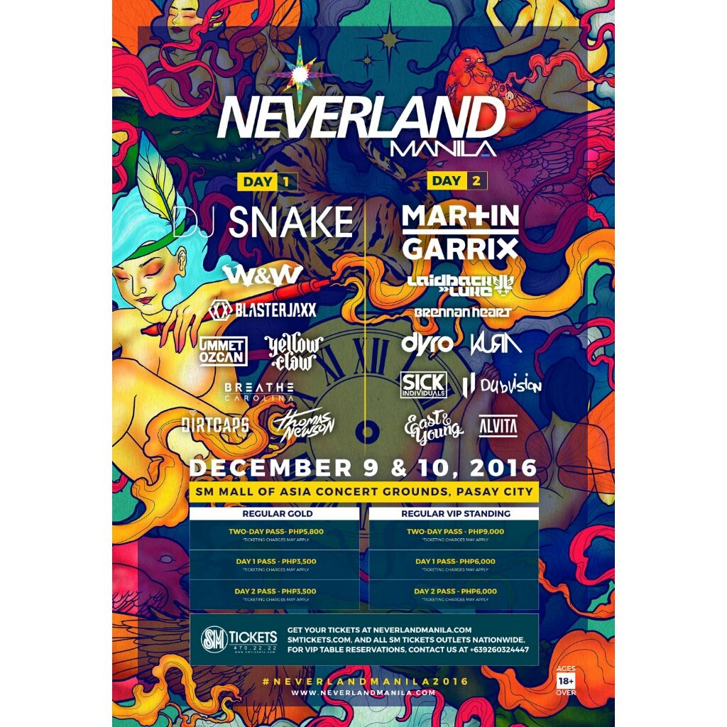 philconcerts's tweet photo. .@djsnake headlines day 1
@MartinGarrix headlines day 2
This is @NeverlandManila 
Book your tickets at https://t.co/S9moif52k4 or outlets https://t.co/0neApy4ImH