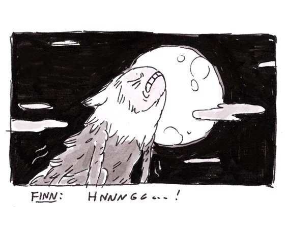 @HannaKtweet Finn turning into pyjama warewolf 