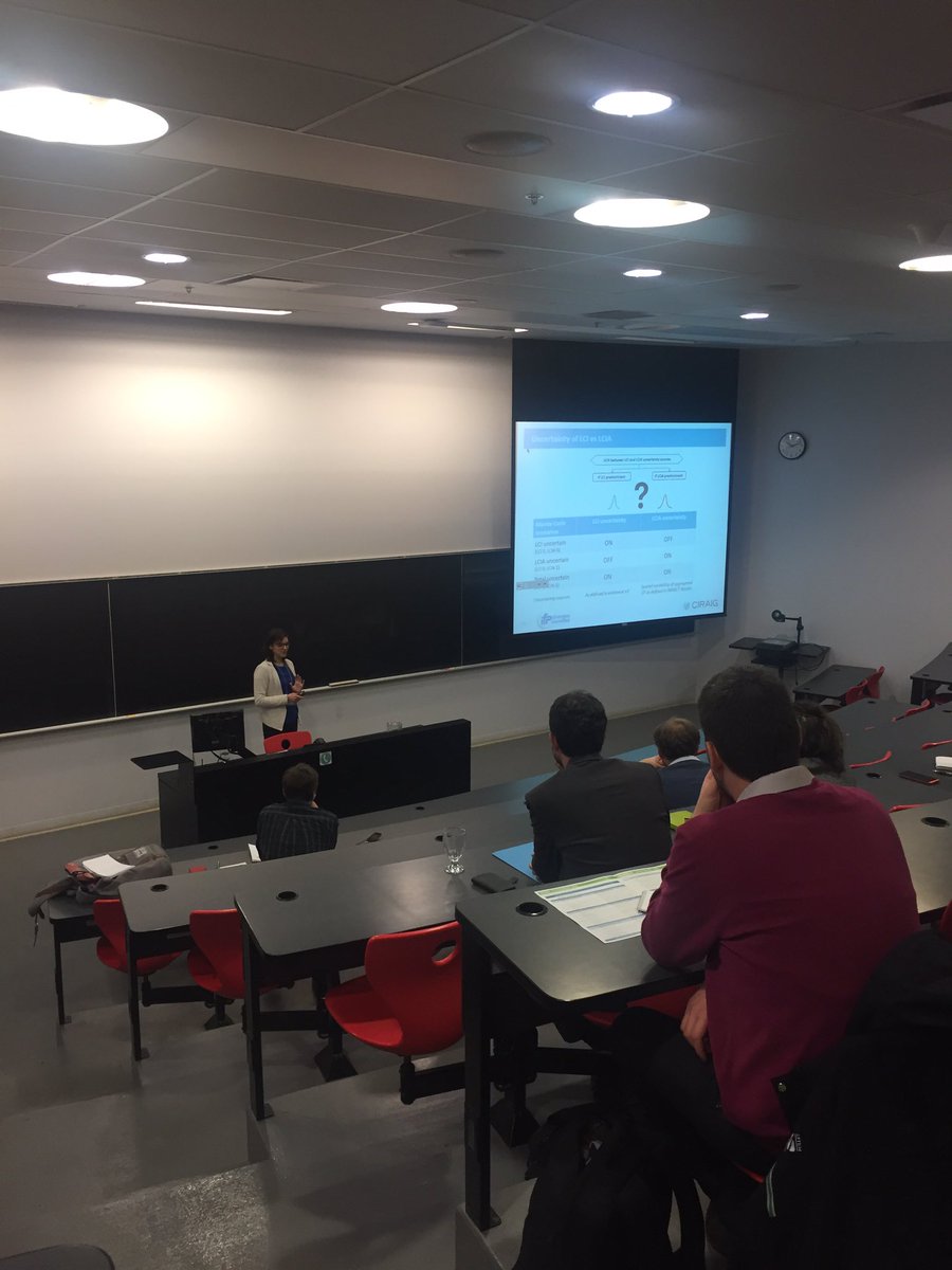 Hassanaelzein's tweet photo. Does the uncertainty comes from the inventory or from the impact assessment? Asks Laure from @CIRAIG during #cycle2016 @polymtl @_CIRODD https://t.co/Bd6pKEfLoU