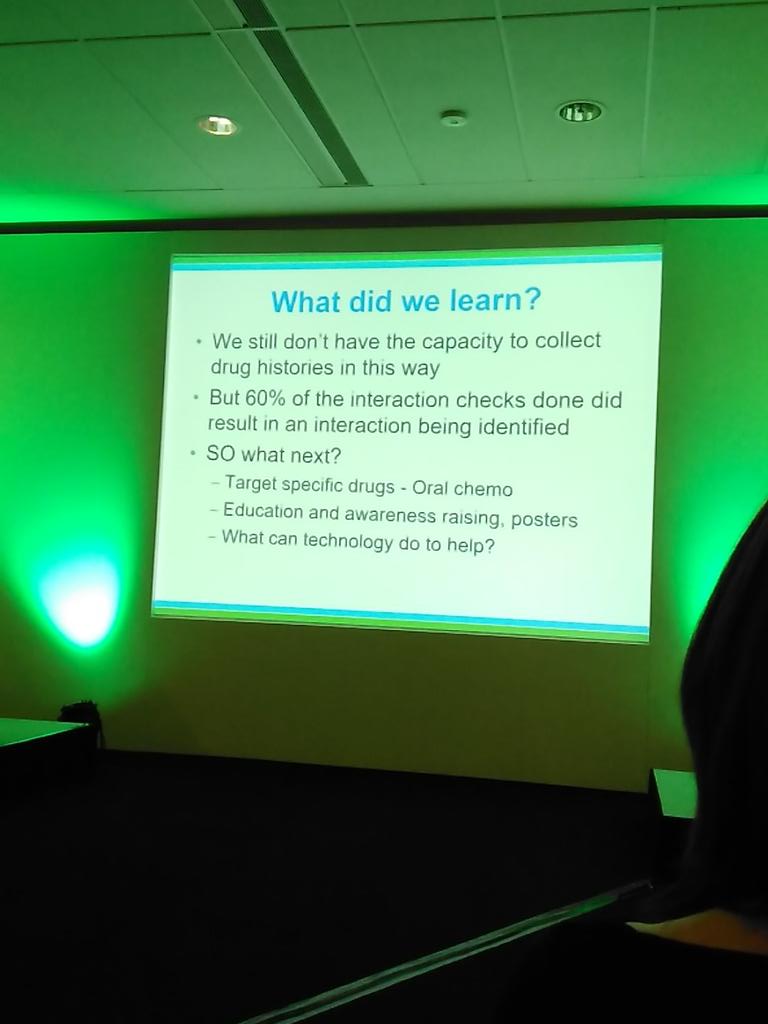 Lessons learned from Brighton re checking histories - advice to target oral chemo #bopa16