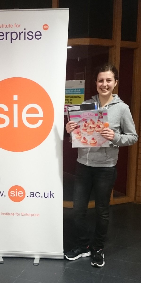 SIE_RCS's tweet photo. Congrats to Hebba Benyaghla for the 2nd prize! #get_enterprising @RCStweets @rcsunion @RcsStrings @_sie_ #entrepreneurship #idea https://t.co/SPXVTqC15h