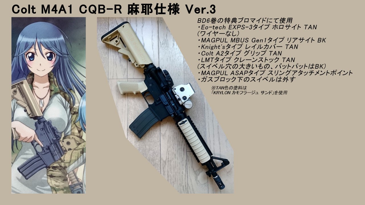 Scar Hmhm Sur Twitter さばげぶっ の経堂麻耶が使用したm4を4種類全部ガスブロで再現したぞい Sabagebu 愛銃晒すとサバゲーマーがフォローやrtをしてくれるらしい T Co F9gthvboif Twitter