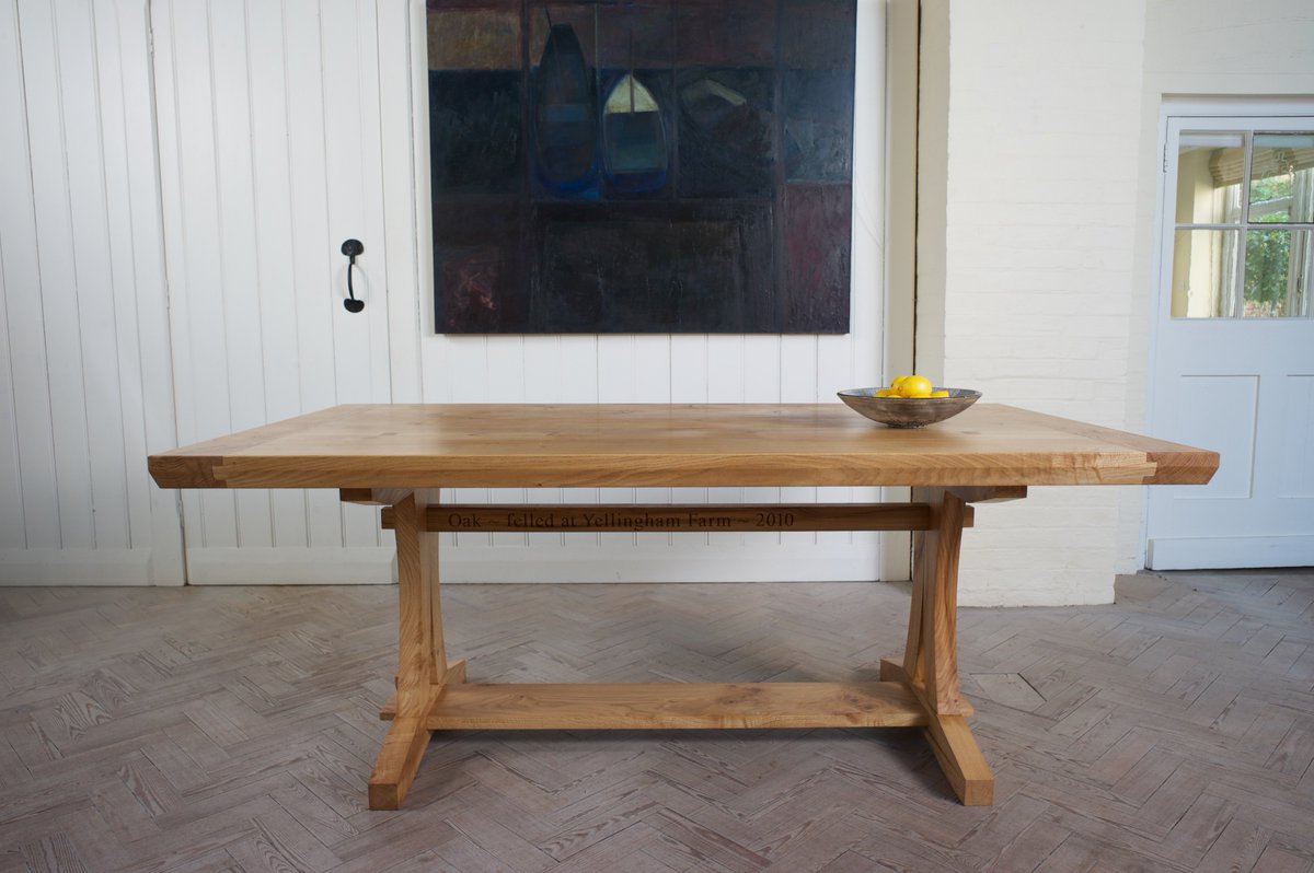 petrelfurniture's tweet photo. No nails or screws in our table, just Devonshire oak grown meters from the farmhouse where it now sits https://t.co/XUlWjsSpJT #GiBweek2016 https://t.co/hR8GvoraV0