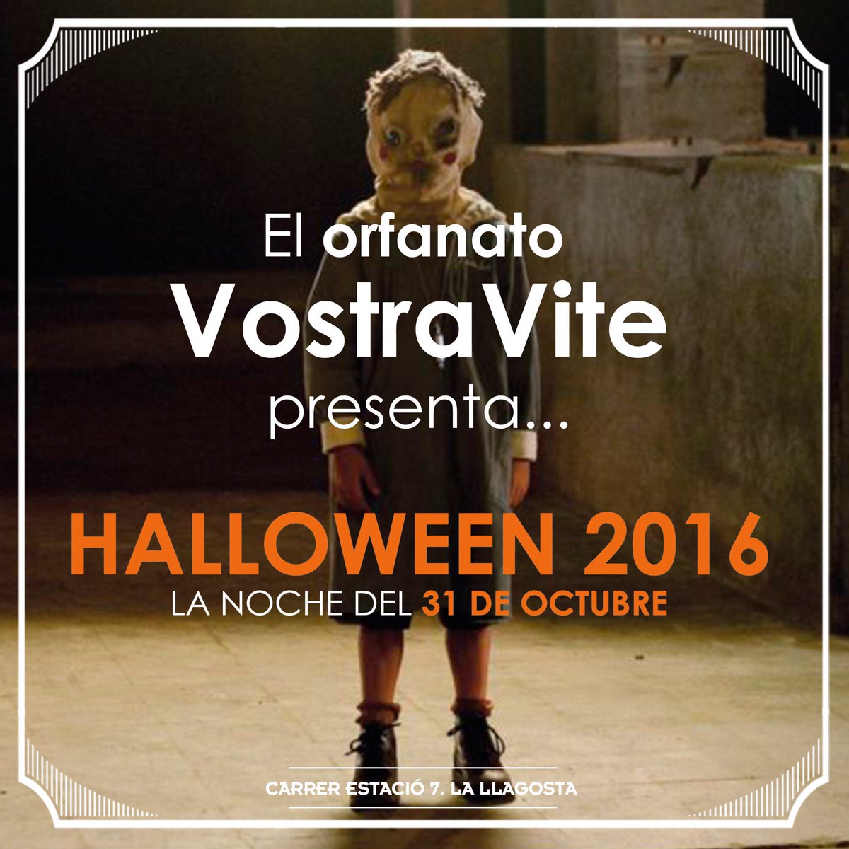 VostraVite's tweet photo. HALLOWEEN 2016 🎃👻 ¡Ya puedes hacer tu reserva para la noche más terrorífica del año en el orfanato @VostraVite! 🕸 https://t.co/kU6pfC5I6P