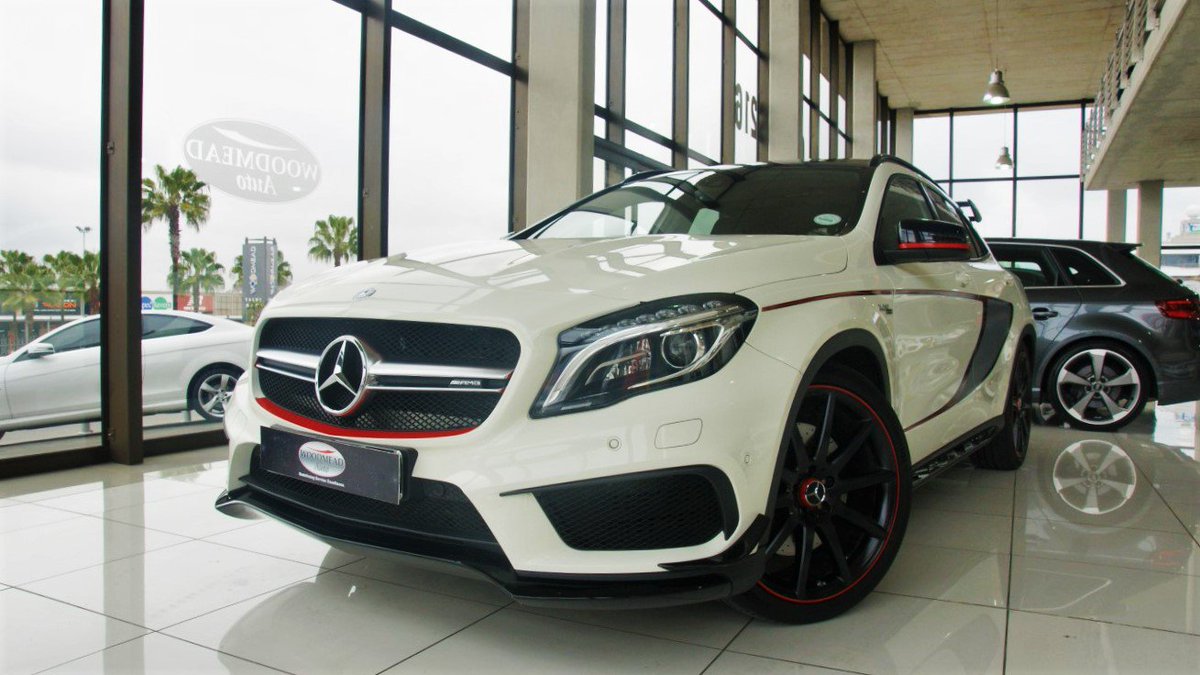 WoodmeadAuto's tweet photo. 2014 M-BENZ GLA45 AMG EDITION1, 21000KM @ R649 950. @WoodmeadAuto #mercedes #cars https://t.co/jmSDprrUOS
