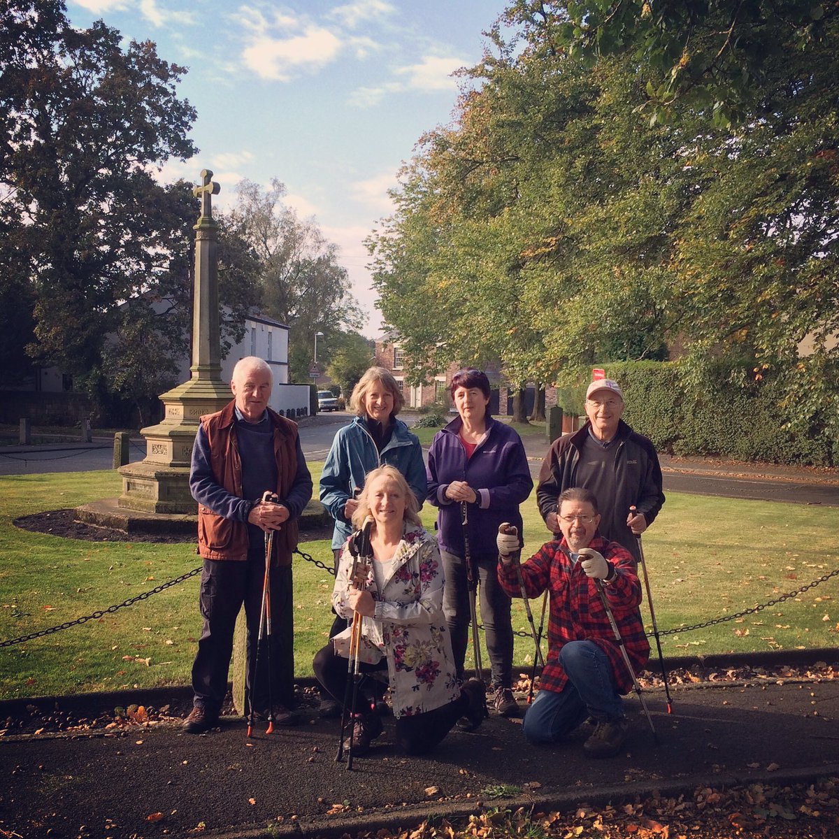 Lovely crisp autumn #nordic walk this morning with the gang in Aughton