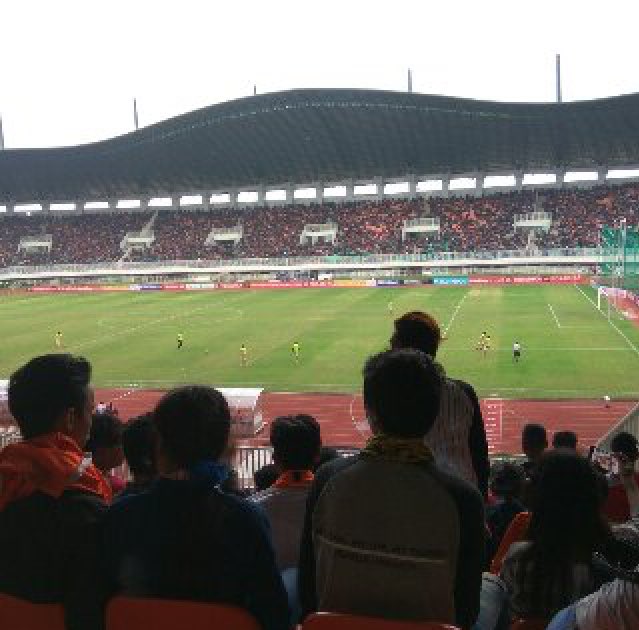 JAKebagusan's tweet photo. Suasana std pakansari tadi #PersijaDay #3pointsday #enjoybogor #banggajakmania https://t.co/uqWo2Vw24r