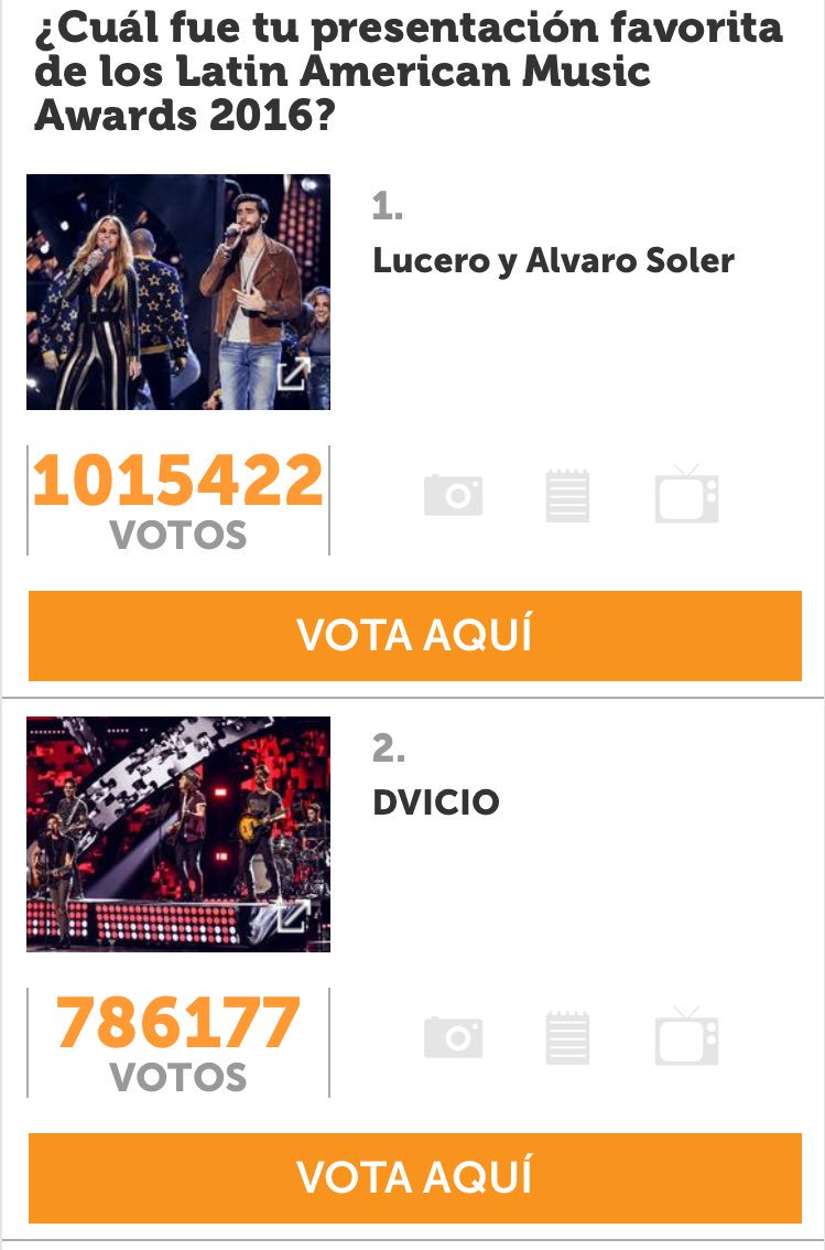 LuceroFansUSA's tweet photo. Early this morning we passed 1M votes for "Favorite Presentation of @LatinAMAs " @LuceroMexico and @asolermusic 👏🏼👏🏼👏🏼🎤🎶 keep voting!! ✌🏼️ https://t.co/KjO88L6fLQ
