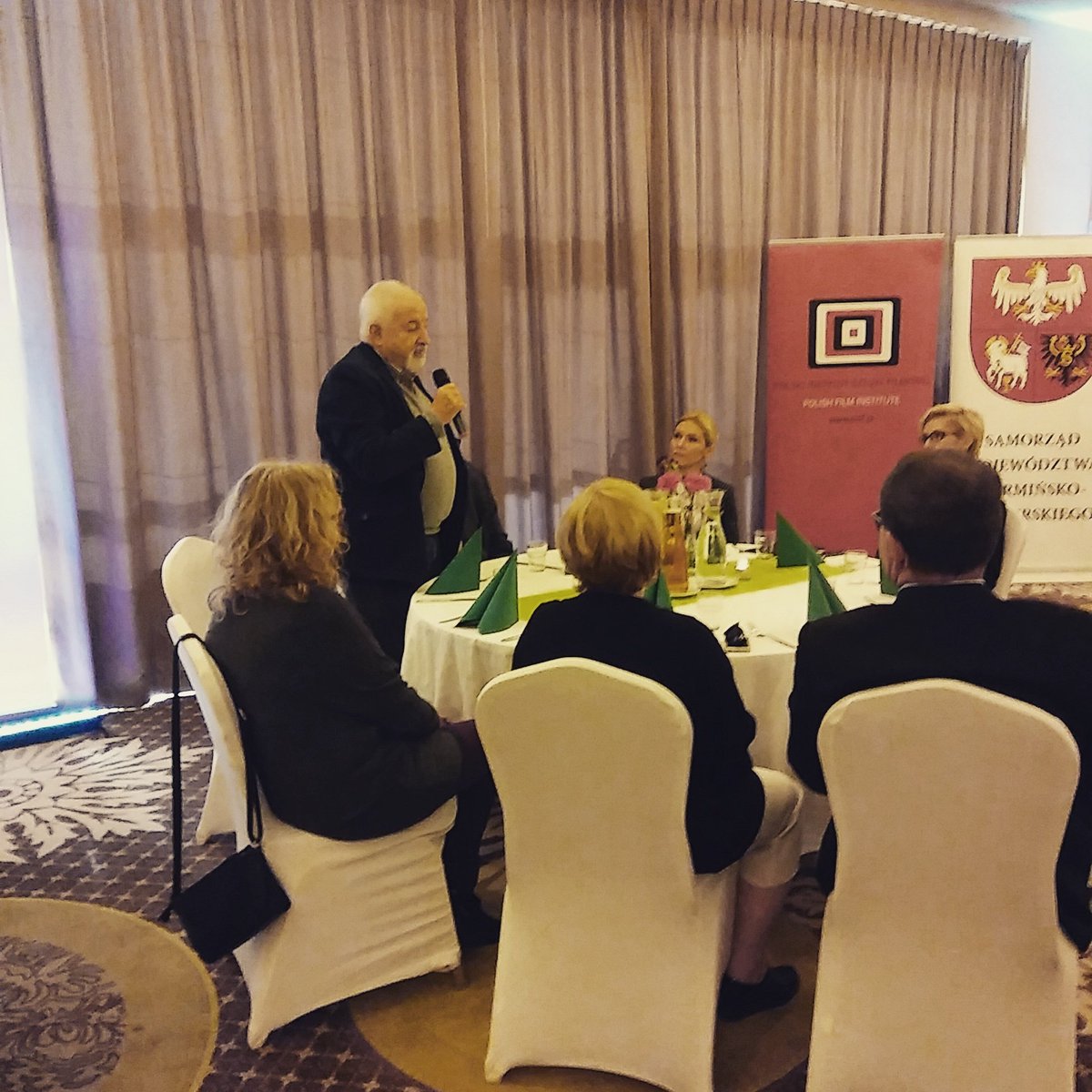 filmsfrompoland's tweet photo. #Olsztyn #WAMAfestival reżyser Janusz Majewski #excentrycy mówi o zaletach korzystania z regionalnych funduszy filmowych @FCPoland https://t.co/HghE2aUv5s