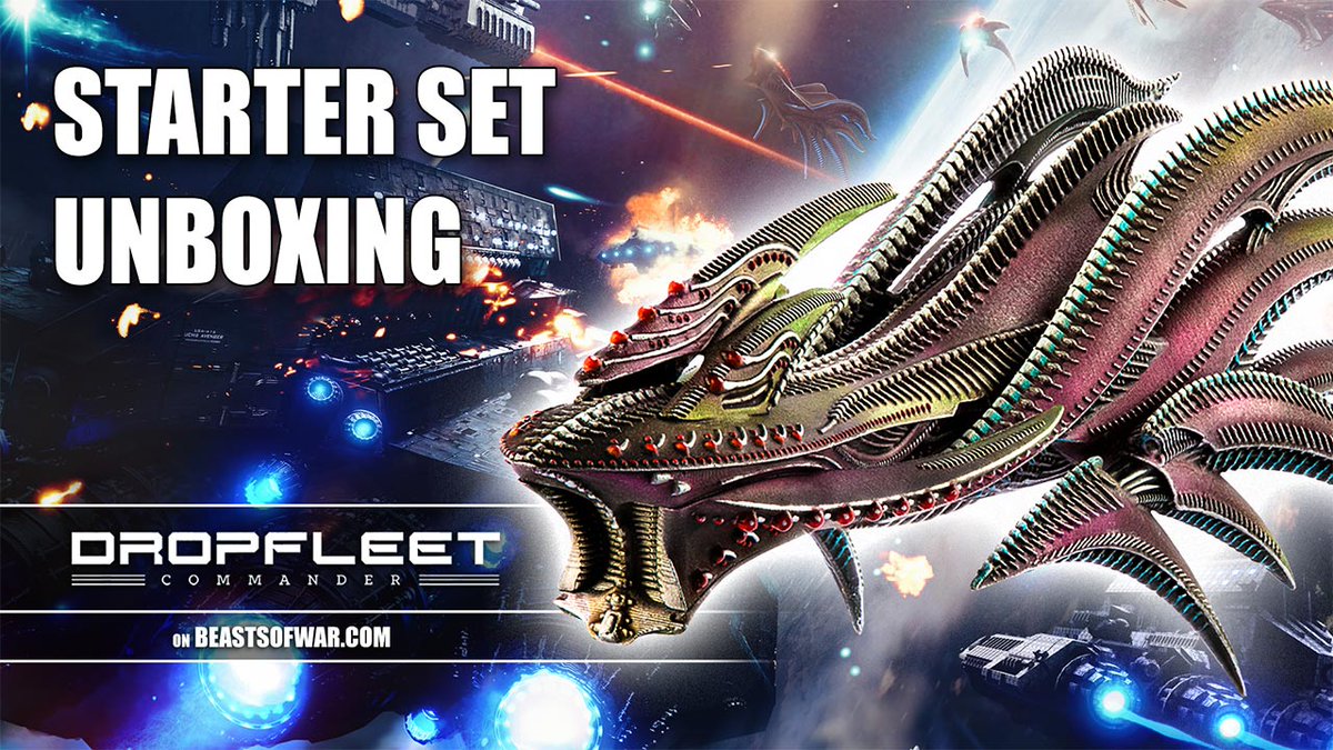 ontabletop's tweet image. We mentioned awesome #Dropfleet Content so here it is. Unboxing The Starter Set with @HawkWargames  ow.ly/p8pi305bajc