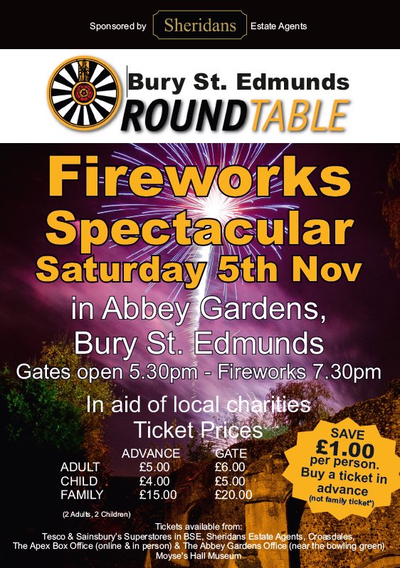 BuryStEdsRT's tweet photo. #fireworks #burystedmunds #charity #abbeygardens #BonfireNight #suffolk https://t.co/lKjG7xPXnt
