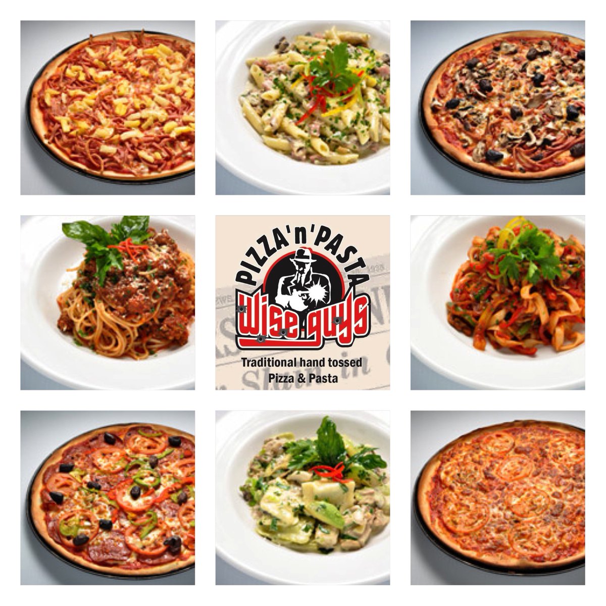 WiseGuysPizza's tweet photo. Bada bing, bada boom! Wise Guys #Pizza 'n' #Pasta... Forget about it 😉 9694 2400 https://t.co/dGsZD5TxK8 https://t.co/t70vwI7Enj