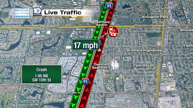 Crash on I-95 NB at SW 10th St #traffic https://t.co/lbC1i0dFzj