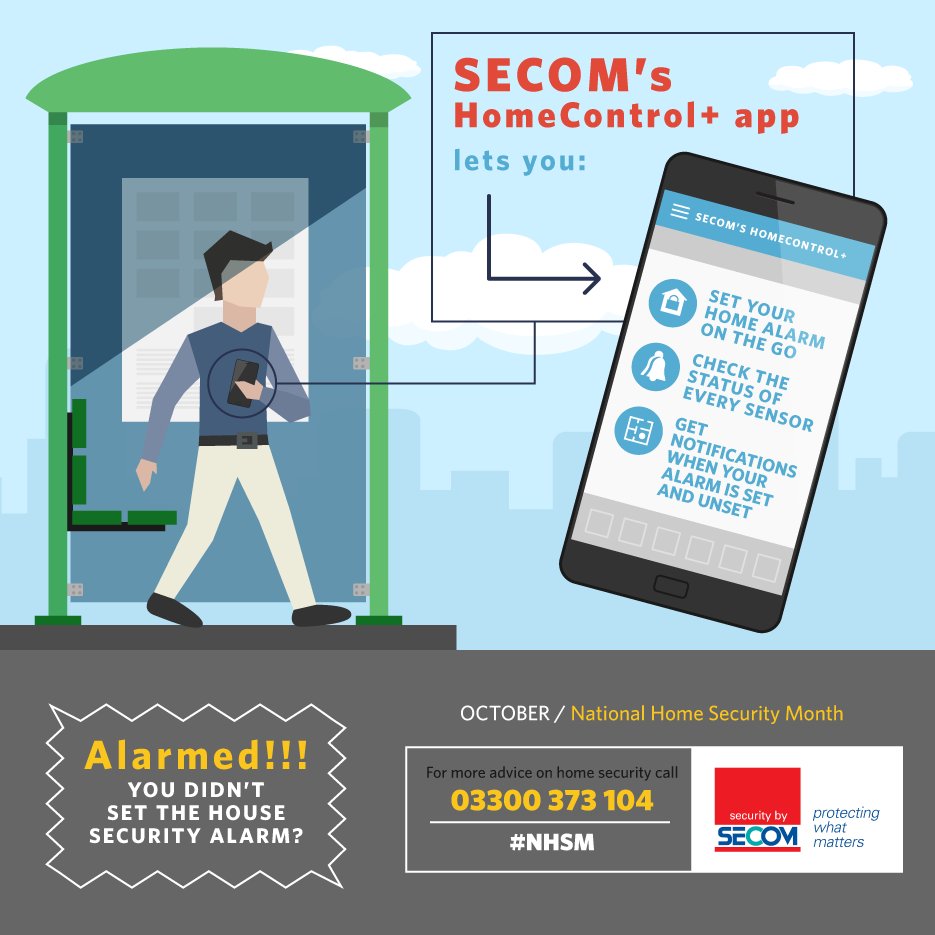 secomplc's tweet image. With Secom's new HomeControl App you don't have to worry if you forgot to set your alarm after leaving home goo.gl/BwmS54