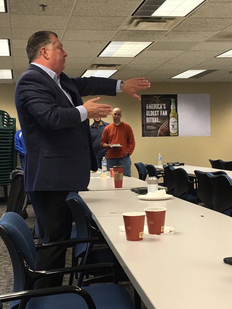 Tyson_Group's tweet photo. . @ColumbusDist is starting the the morning off strong with some #salestraining with @lancetyson #sales #training #PRSPX #fridaymotivation https://t.co/WNNGGJvswr