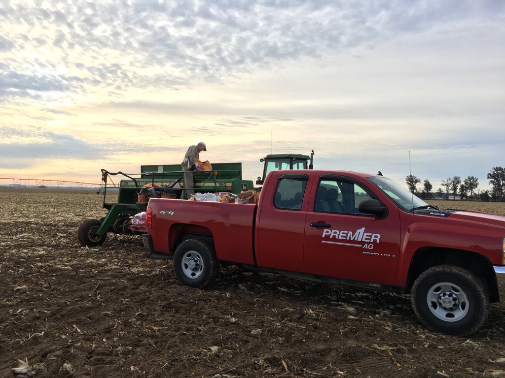 PremierAgEnergy's tweet photo. Wheat plot time in southern Indiana #fallwheat https://t.co/p4XDDHmWLo