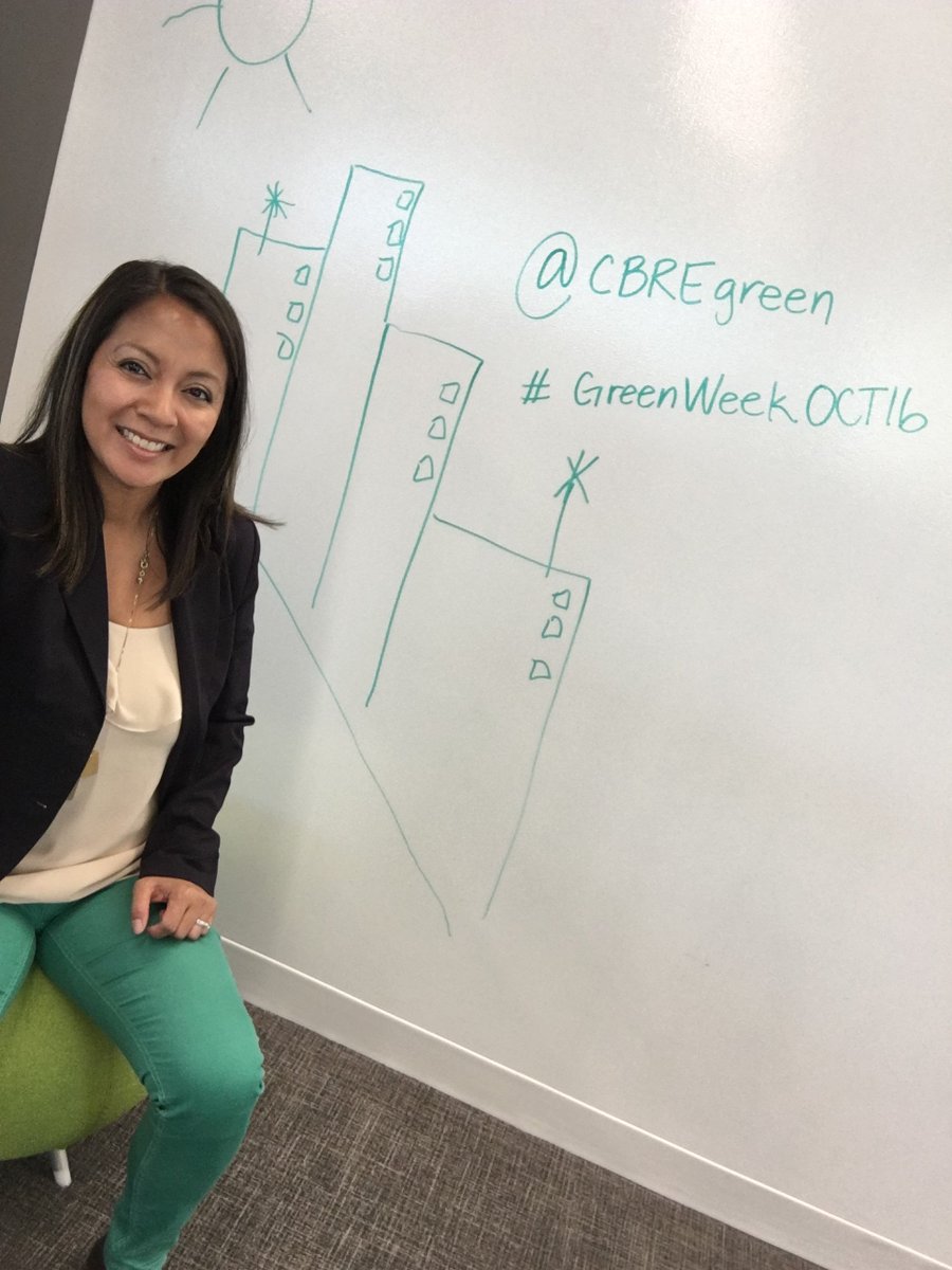mitzi_villa's tweet photo. #Green week at the @CBRE  East Brunswick office.  #GreenWeekOCT16 @cbregreen https://t.co/0agWyeuqYL