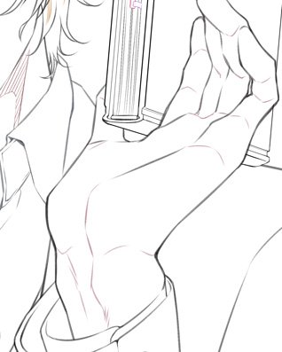 よし、良い手首が描けた!(`・ω・')
まだ塗ってないけど! 