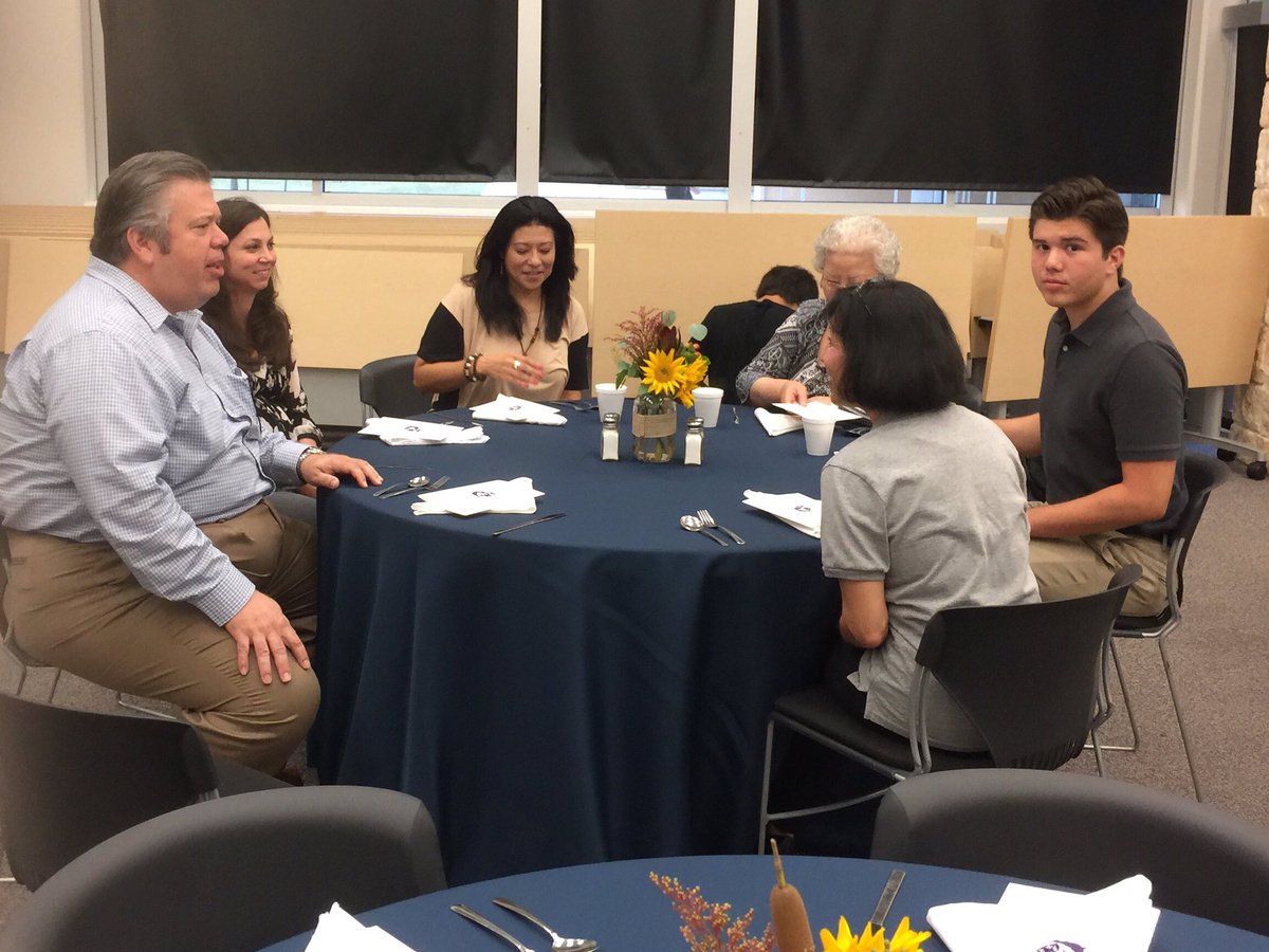 CedarRidgeHigh's tweet photo. CR held a special National Merit Breakfast for our Raider Semifinalists! We will also recognize them before tonight's football game, too! https://t.co/KfpdwfIGDS
