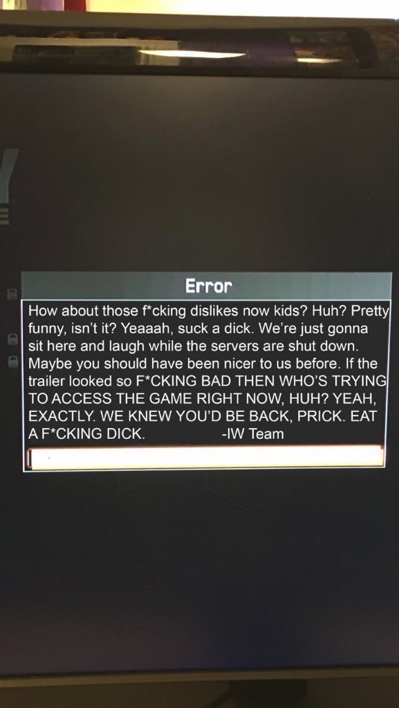 ChucktheCG's tweet image. This is Infinity Ward right now