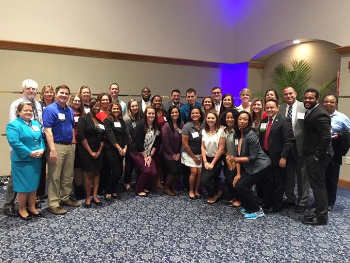 DrCliffH's tweet photo. @UF_HEA &amp; @UFSPA students, faculty, &amp; alumni and #UF students affairs staff represent the #GatorNation at #NASPAFL https://t.co/zFpaIU7Ho0