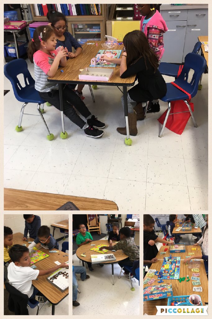 MrsKrusa's tweet photo. Playing Monopoly in Math class today!
#countingcoins
#learningcooperation
#kmdolphi https://t.co/5BdCgnQPsx https://t.co/YxBnE2BQVi