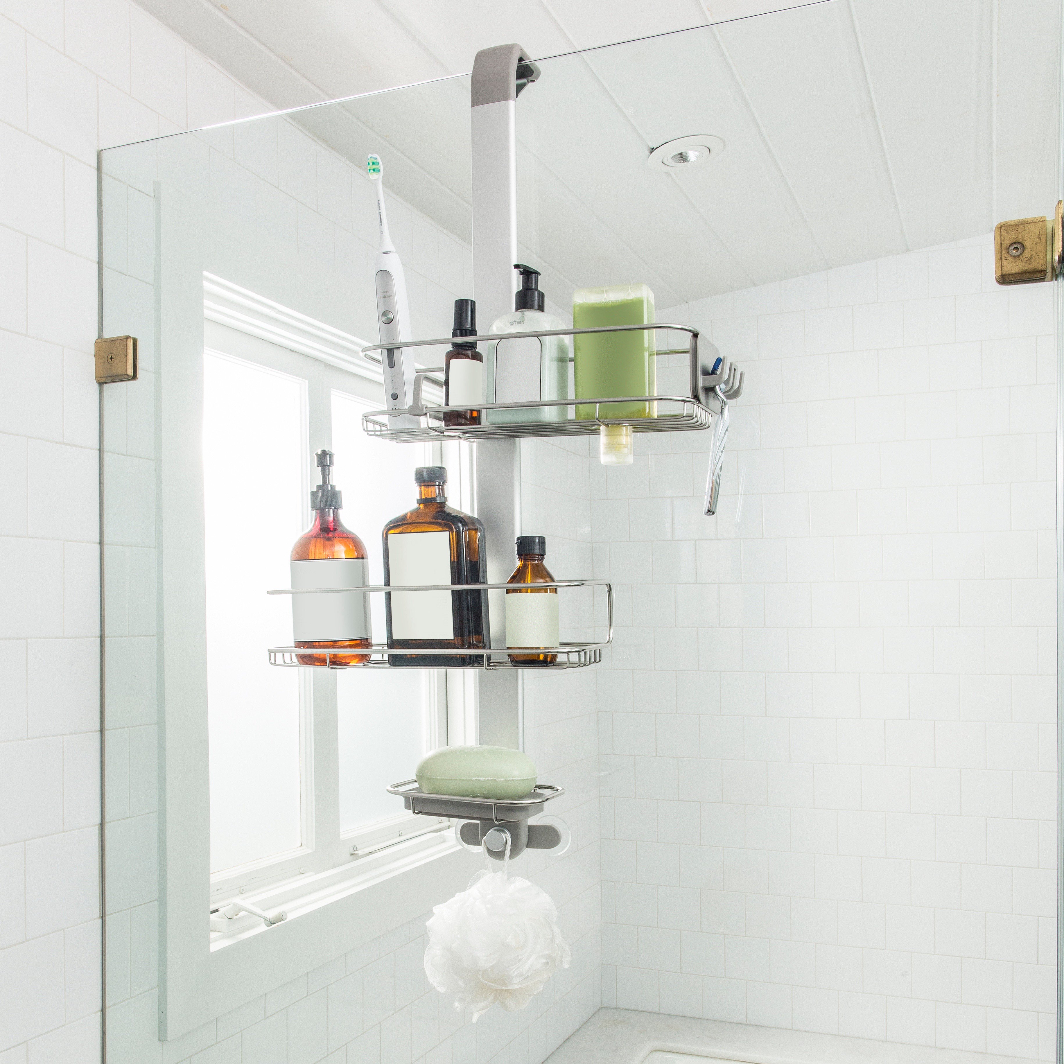 simplehuman on X: Introducing the over door shower caddy. A