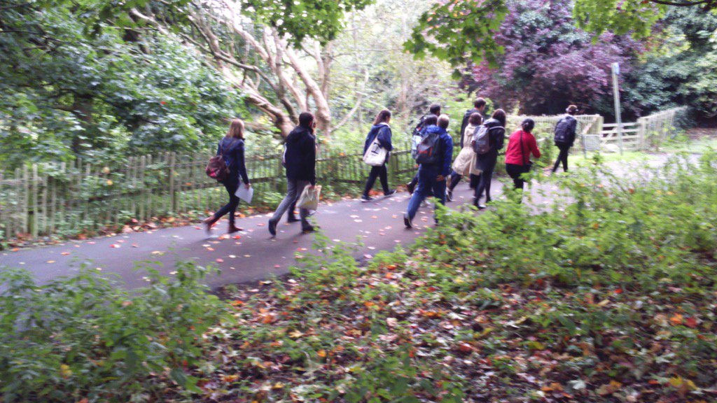 OSPSiv's tweet photo. An #EEG walk in the woods at #OSPS4 https://t.co/s9BOxyU9gk