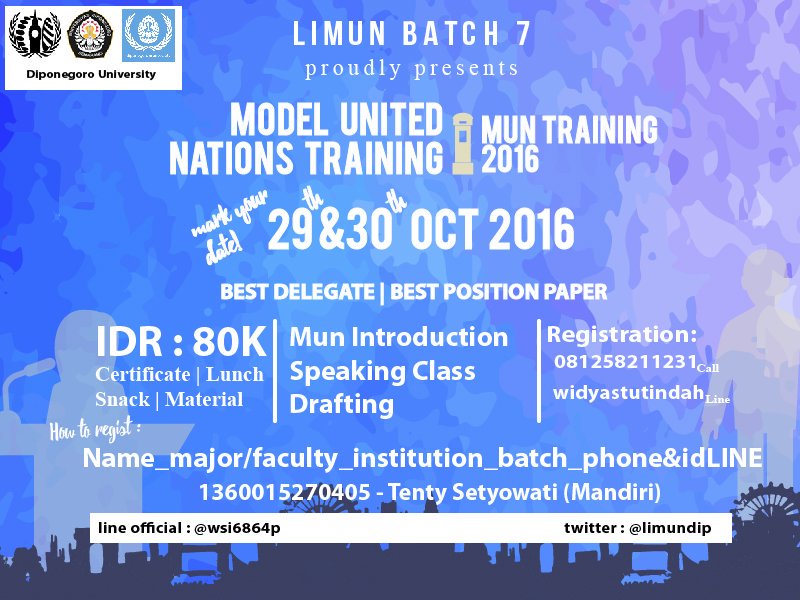 UNDIP for LIMUN tweet media