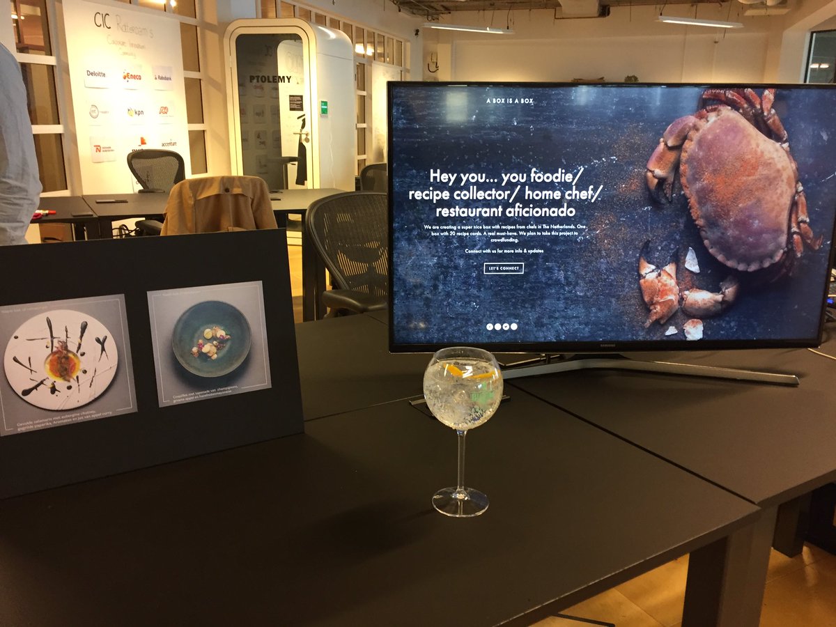 aboxisabox's tweet photo. Calm before the storm at yesterdays @CIC_Rotterdam &amp; @VentureCafeRdam opening party. Awesome big screen made possible by @Selfertising https://t.co/sXSaGkD4Z6