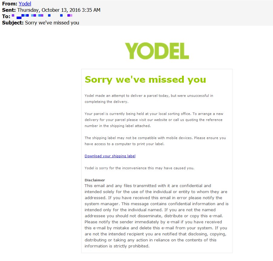 Yodel Complaints 0844 409 8653 Phone Number